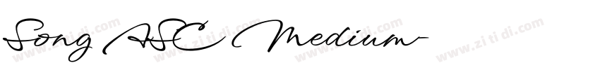 Song ASC Medium字体转换